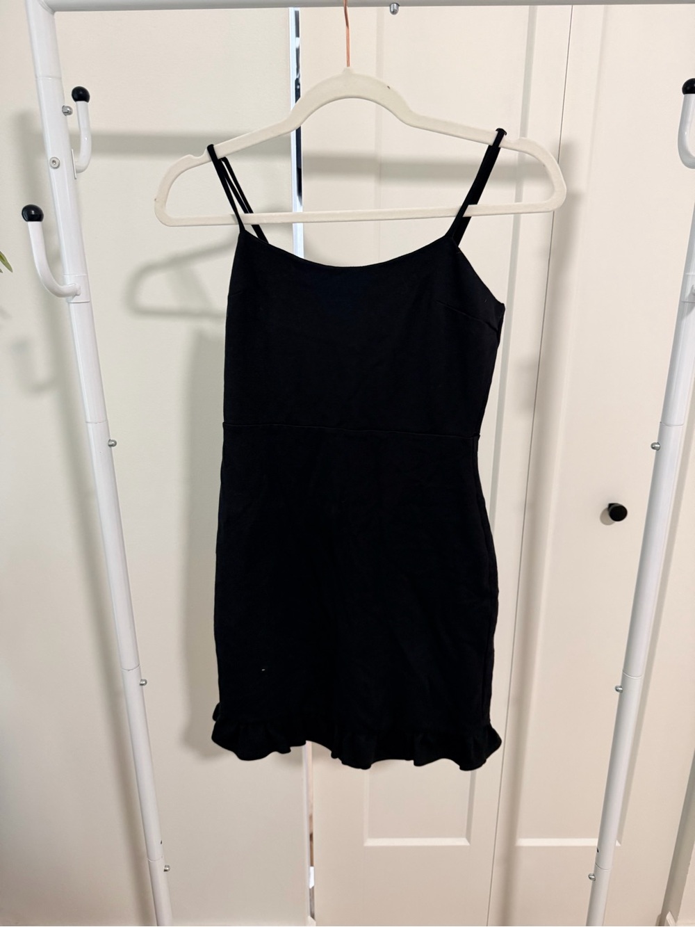 lulus Compelling Composure Black Sleeveless Ruffled Bodycon Mini Dress Mini